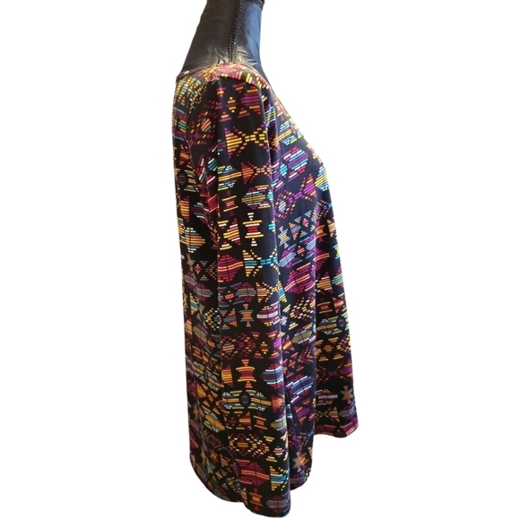 Lularoe Large stretch Women's L/S Top HI/LO - Picture 7 of 13